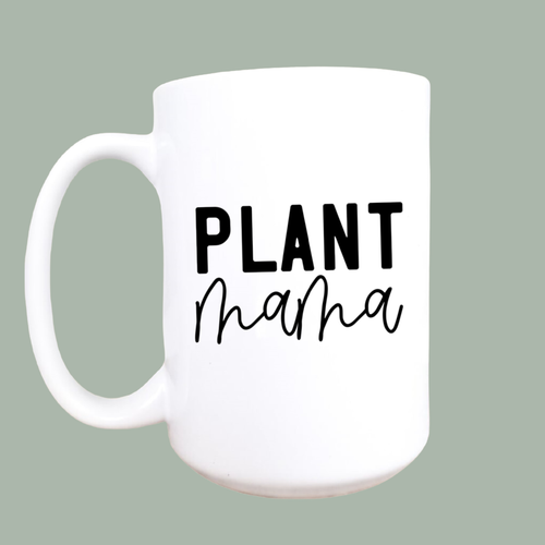 Plant mama ceramic coffee mug