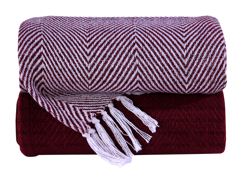 Handwoven 100% Cotton All Season Couch Chair Bed Decorative Throw Blankets Chevron