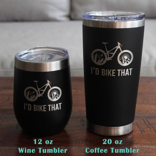 I'd Bike That Pint Glass for Beer - Mountain Biking Gifts
