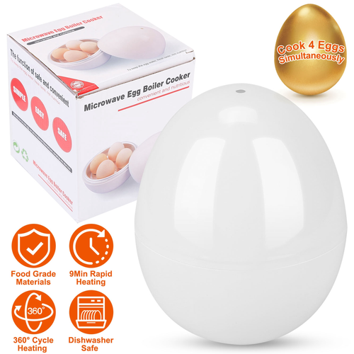 Microwave Egg Boiler Soft Medium Hard Egg Steamer 