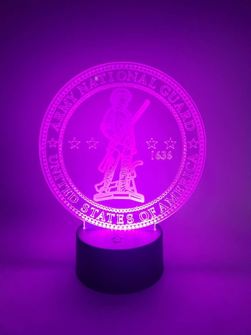 Army National Guard Novelty Desktop LED Light Up Sign
