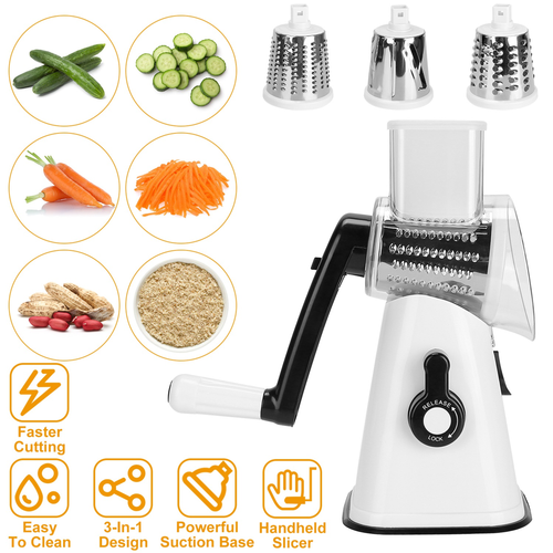 Hand Rotary Vegetable Mandoline Slicer