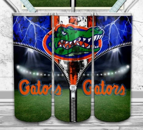 Gators football skinny tumbler