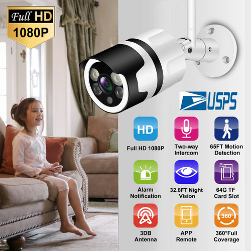 4X Zoom FHD1080P WiFi IP Camera 