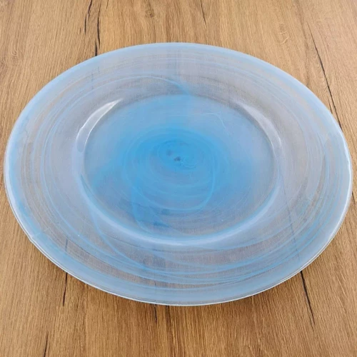 NUAGE 13" Glass Charger Plate