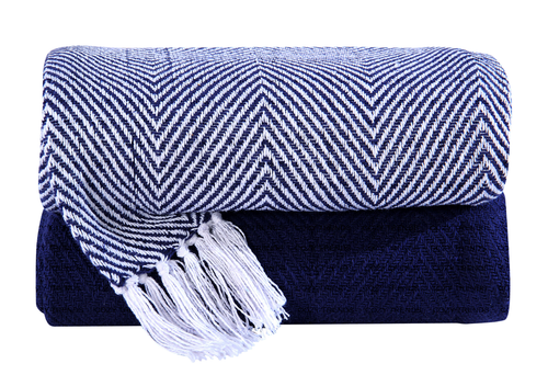 Handwoven 100% Cotton All Season Couch Chair Bed Decorative Throw Blankets Chevron