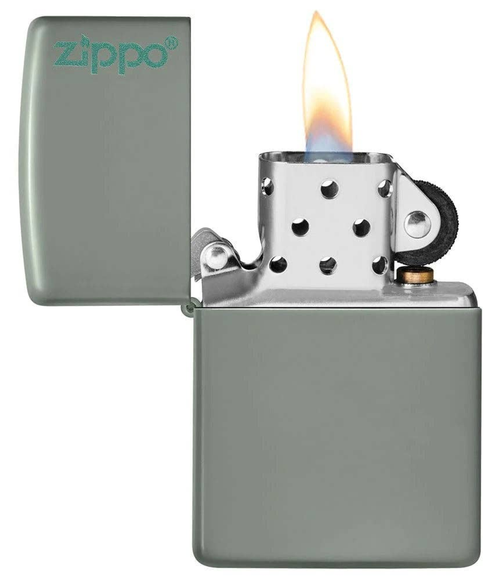 Zippo Sage Finish Base Model with Logo Windproof Lighter 