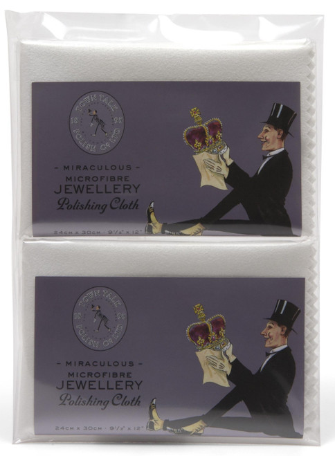 Town Talk Micro Fibre Jewelry Polishing Cloth (9.5 x 12) Set/2