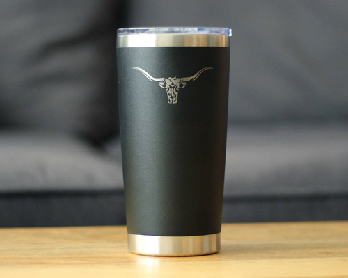 Longhorn Insulated Travel Tumbler - Longhorns Gifts