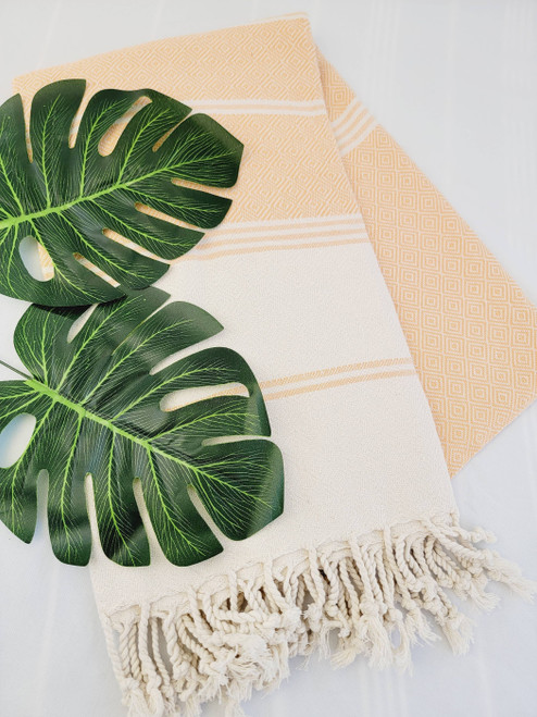 Beach Towels, Bath Towels, Sand Proof Turkish towels APRICOT
