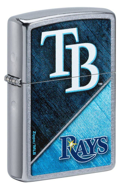 Zippo MLB Tampa Bay Rays Baseball Team Street Chrome Lighter 