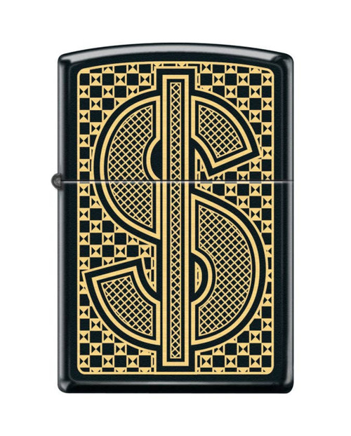 Zippo Dollar Sign Currency Design Matte Finish Lighter 