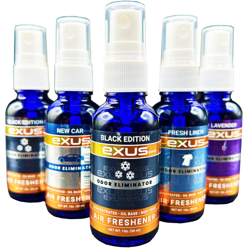 Exus Pump Spray Odor Eliminator & Air Freshener 2 Displays Mix (40)