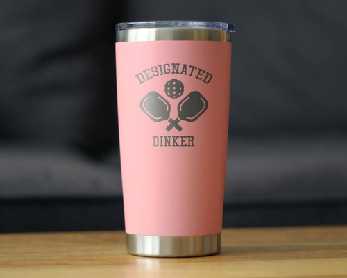 Designated Dinker Insulated Travel Tumbler Pickleball Gifts
