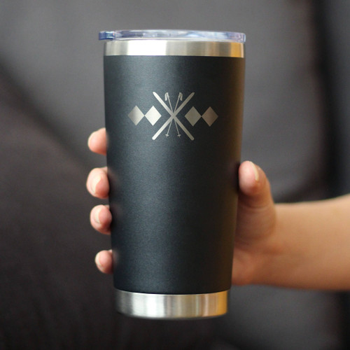 Double Black Diamond Insulated Travel Tumbler - Skiing Gifts