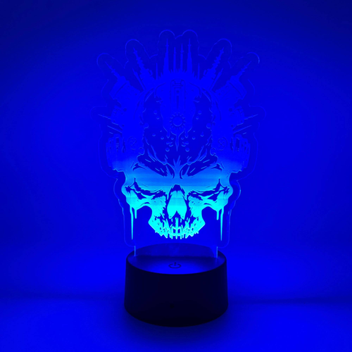 Mechanical Skull LED Light | Mech Skull Lamp | Skull Gifts