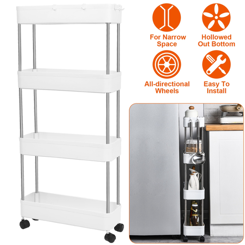 4 Tier Slim Storage Cart 