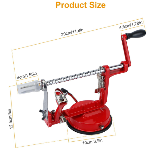 3In 1 Apple Peeler Manual Rotation Potato Fruit Core 