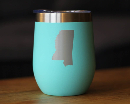 Mississippi Insulated Wine Tumbler - Mississippians Gifts