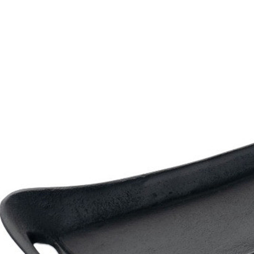 5" Black Metal Vanity Tray With Handles