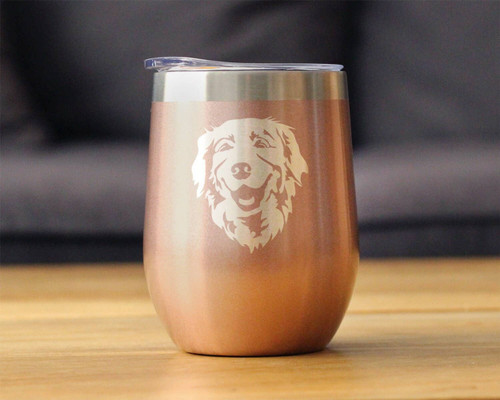 Golden Retriever Insulated Wine Tumbler - Dog Gifts