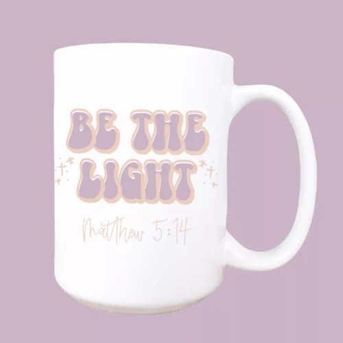 Be the light ceramic coffee mug
