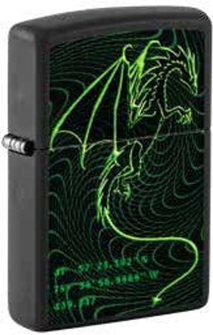 Zippo Cyberpunk Dragon Design Matte Lighter 