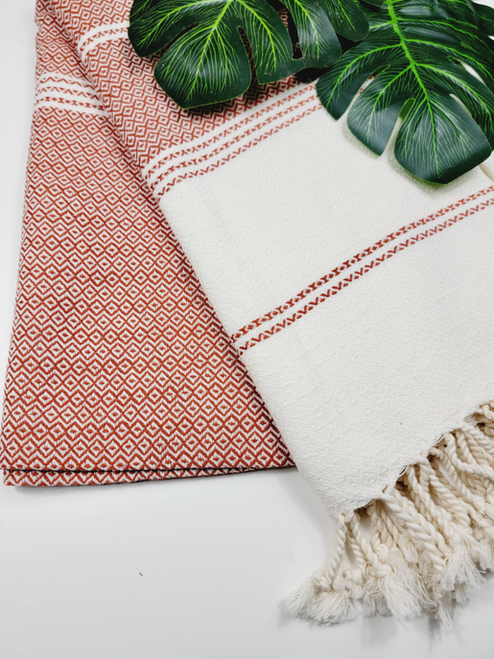 THROW BLANKET 100% COTTON Easy fold throw