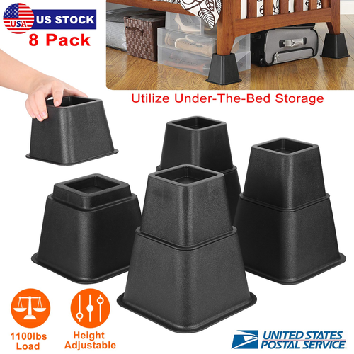 8Pcs Furniture Risers 
