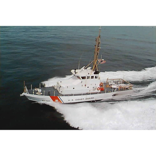 10" Unfinished Wood Hand Painted Model Boat