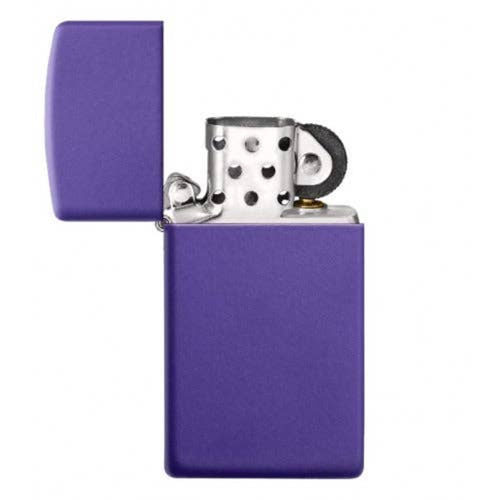 Zippo Slim Purple Matte Finish Windproof Lighter 