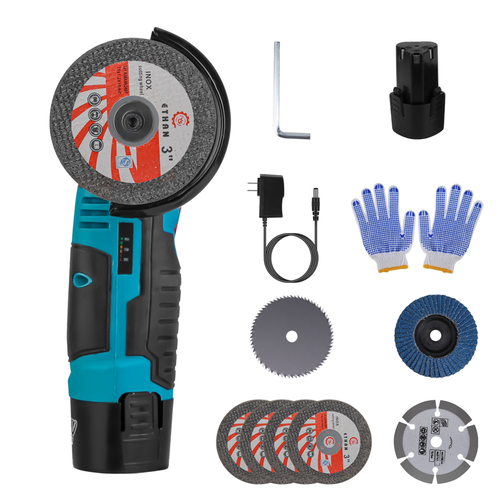 12V Cordless Mini Angle Grinder Hand Polishing Grinding Machine 
