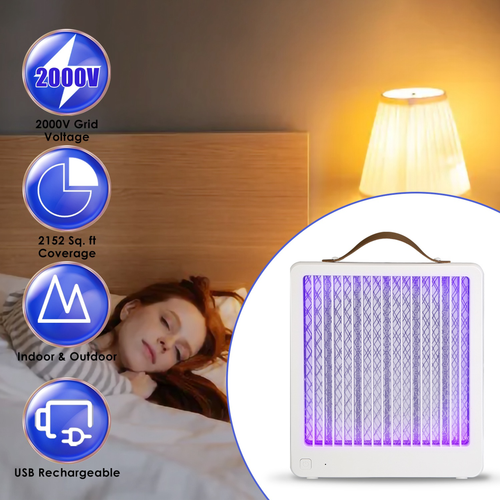 LED Bug Zapper Indoor Outdoor Mosquito Lamp 