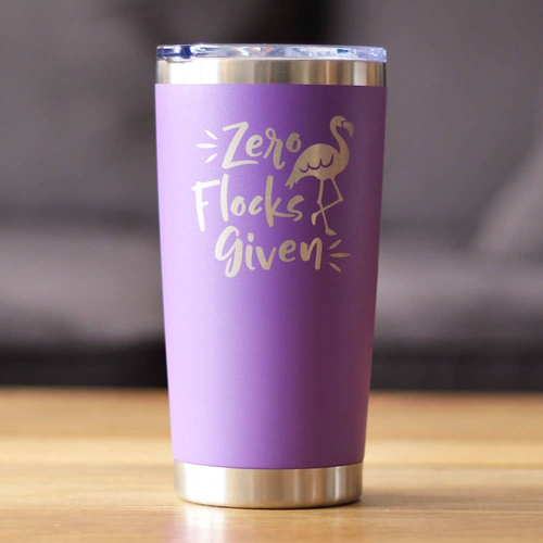 Zero Flocks Given Insulated Travel Tumbler - Flamingo Gifts