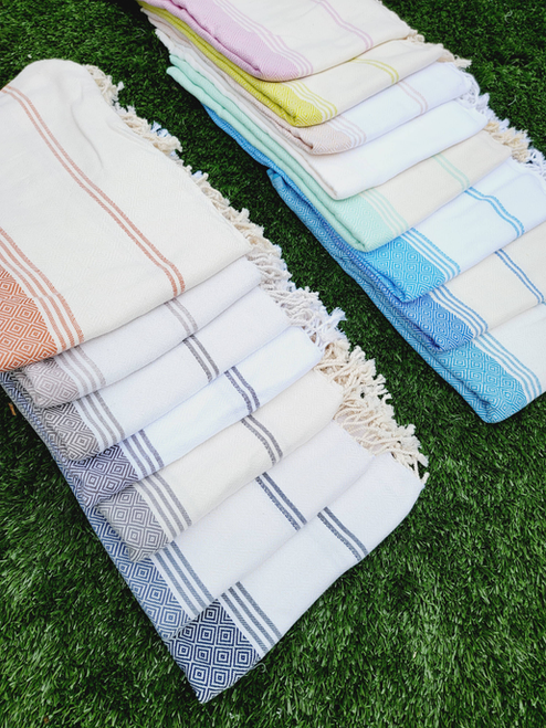 Throw Blanket Cotton-Easy Carry Quick fold throw