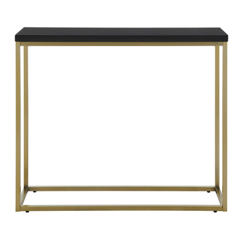 Modern Black Gloss andn Gold Console Table