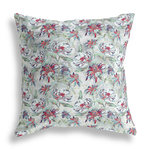 20 Light Green Magenta Roses Indoor Outdoor Throw Pillow