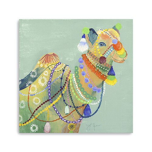 Moroccan Inspired Camel Unframed Print Wall Art Polyester