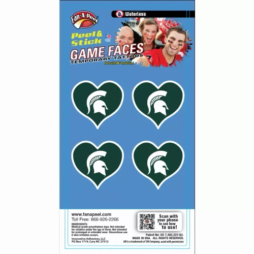 Waterless Peel & Stick Temporary Tattoos Fan-A-Peel / Gamesfaces