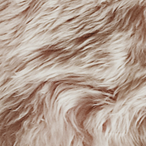 4' X 6' Pink Genuine Sheepskin Shag Area Rug
