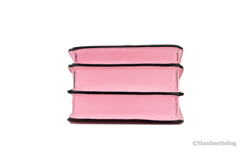 Versace La Medusa Small Pink Leather Evening Crossbody Bag