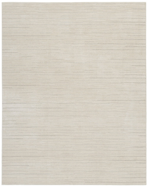 8' X 10' Gray And Ivory Abstract Area Rug