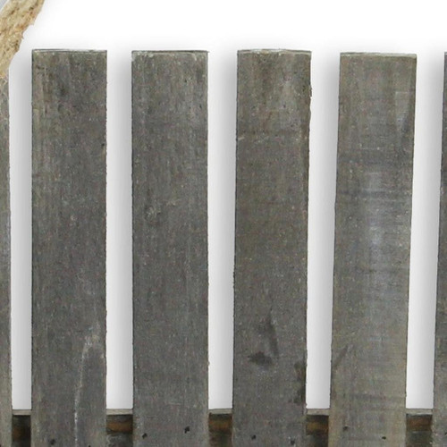 Gray Wood 870 Ounce Distressed Hanging Planter