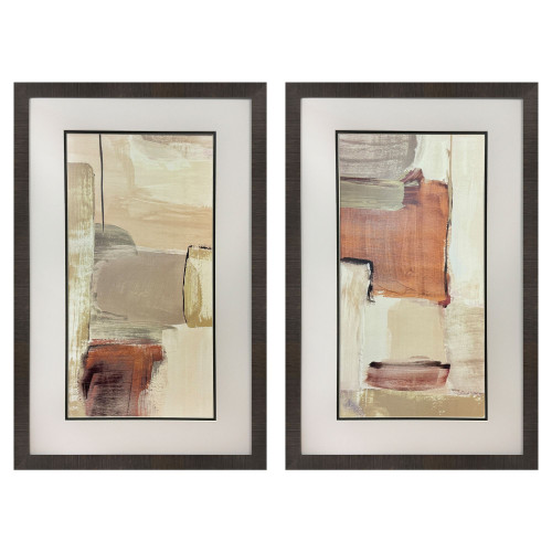 Spontaneous Living Dark Brown Framed Wall Art
