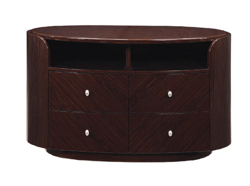 Homeroots Furniture 47" X 22" X 31 Wenge TV Entertainment Unit, Wenge Finish