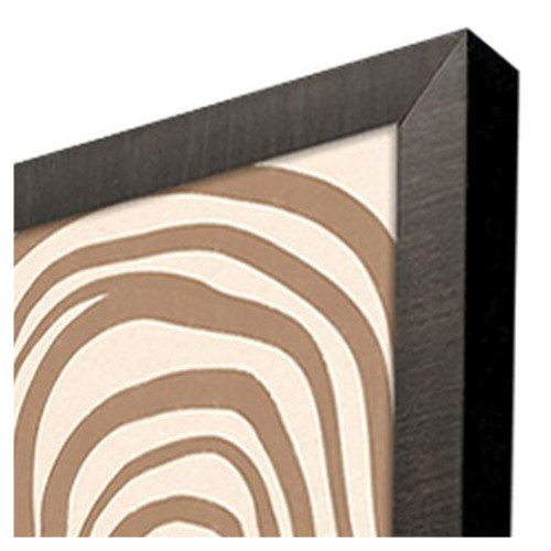 Organic Abstracts Dark Brown Framed Wall Art