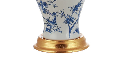 24" Gold Urn Table Lamp LED With Empire Shade