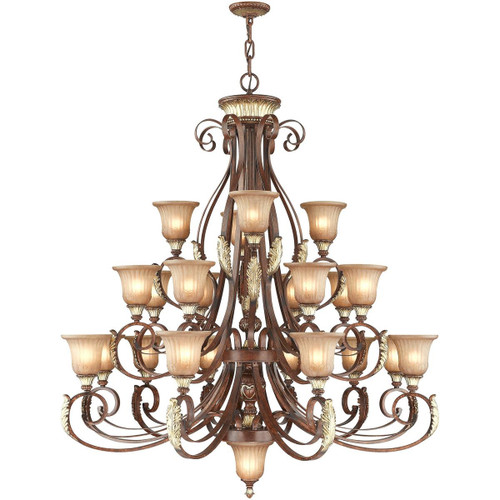 Bronze Multi Light Metal Dimmable Chandelier With Shades