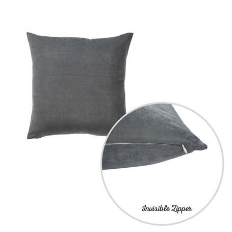 Farmhouse Square and Lumbar Solid Color Throw Pillow Covers Set