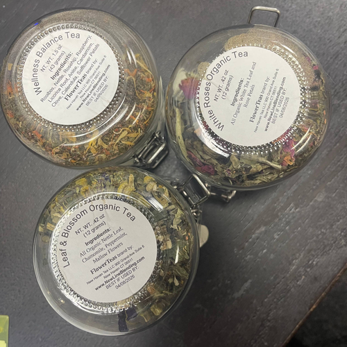 Loose Leaf Tea in Glass Jars